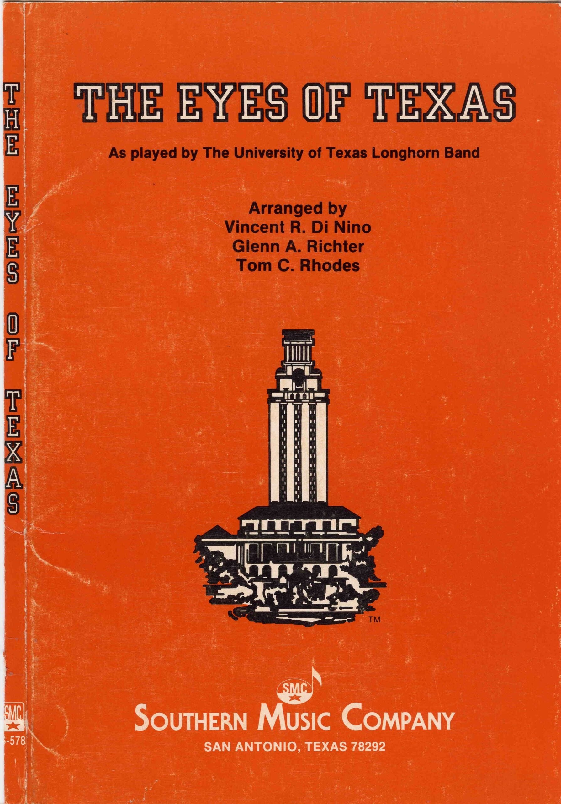 Eyes of Texas band sheet music cover